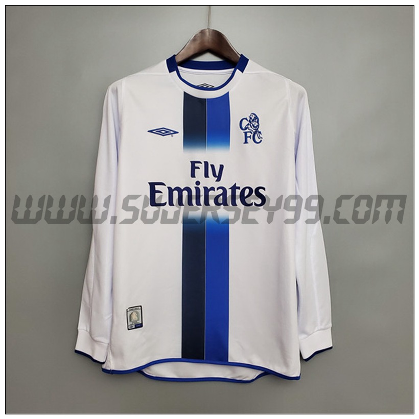 Camiseta Futbol FC Chelsea Retro Segunda Manga Larga 2003/2005