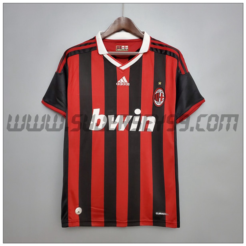 Camiseta Futbol AC Milan Retro Primera 2009/2010