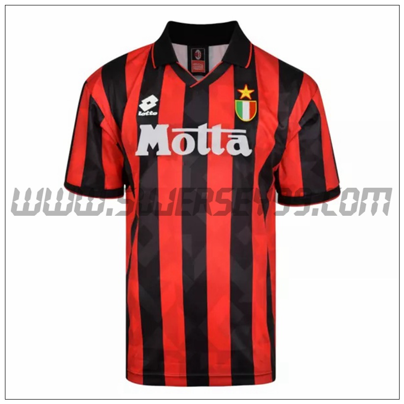 Camiseta Futbol AC Milan Retro Primera 1993/1994