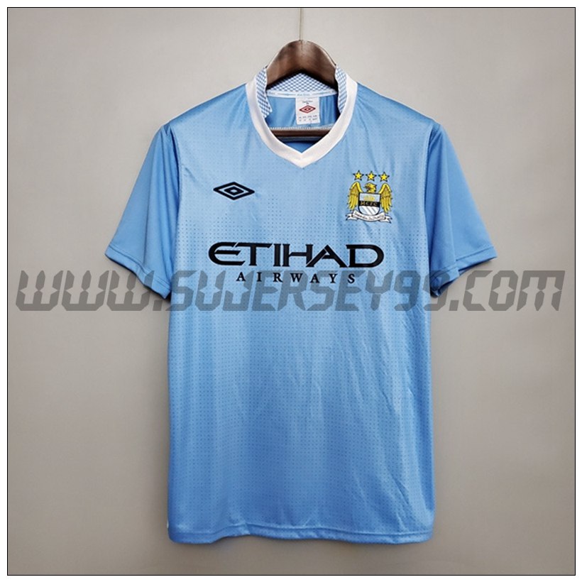 Camiseta Futbol Manchester City Retro Primera 2011/2012