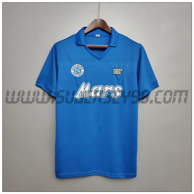 Camiseta Futbol SSC Nápoles Retro Primera 1988/1989