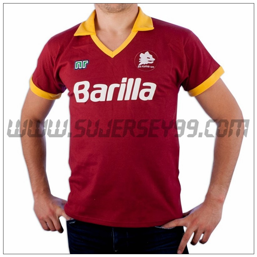 Camiseta Futbol AS Roma Retro Primera 1989/1990