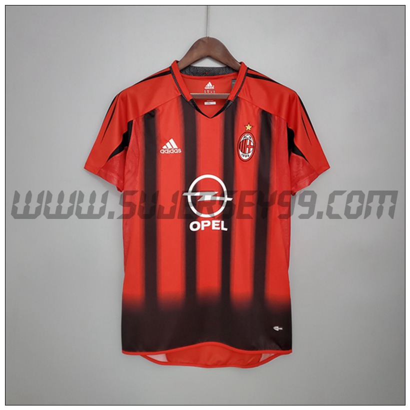 Camiseta Futbol AC Milan Retro Primera 2004/2005