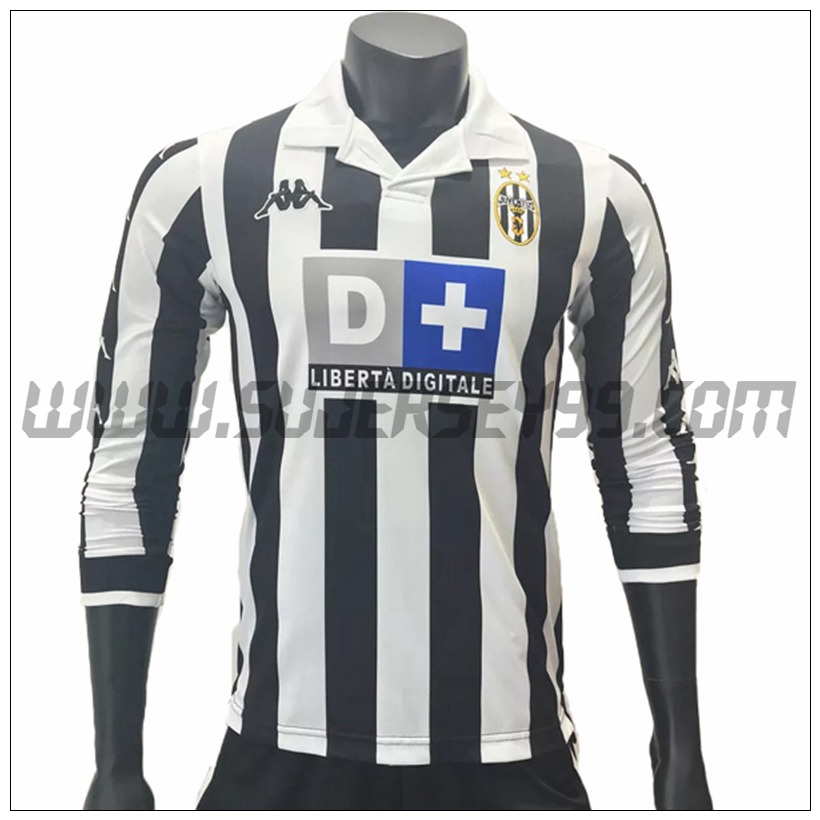 Camiseta Futbol Juventus Retro Primera Manga Larga 1999/2000