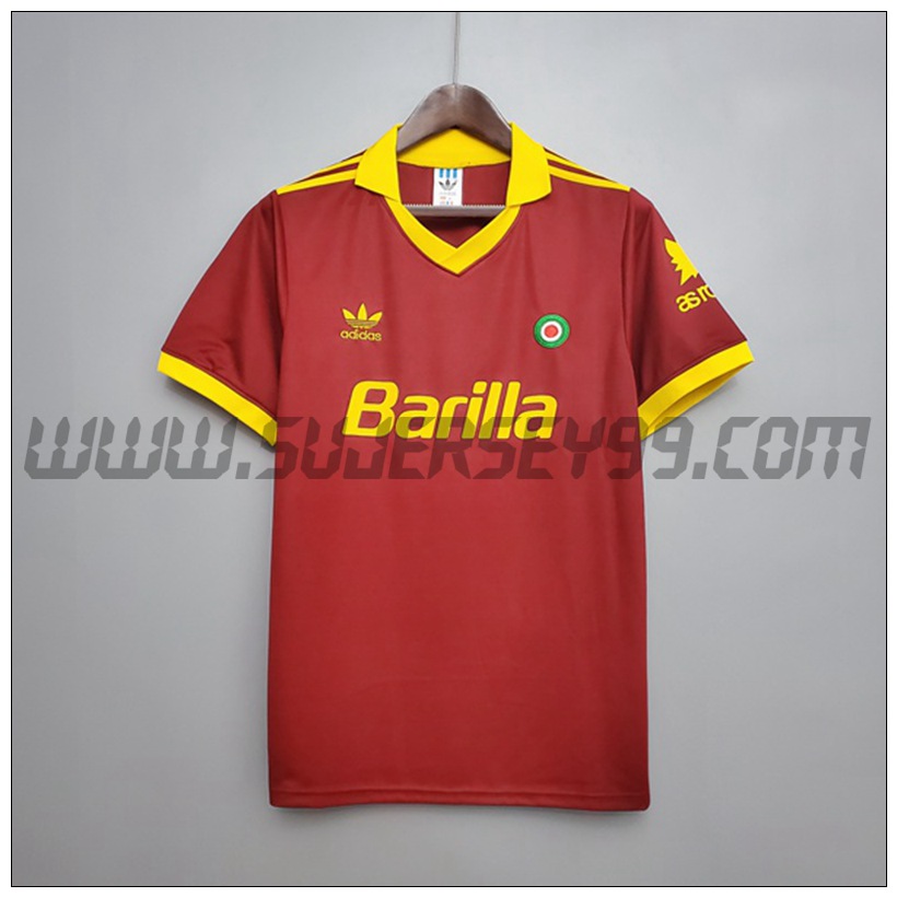 Camiseta Futbol AS Roma Retro Primera 1991/1992