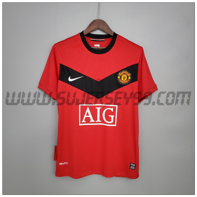 Camiseta Futbol Manchester United Retro Primera 2009/2010