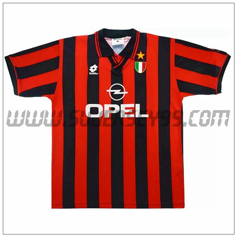 Camiseta Futbol AC Milan Retro Primera 1996/1997