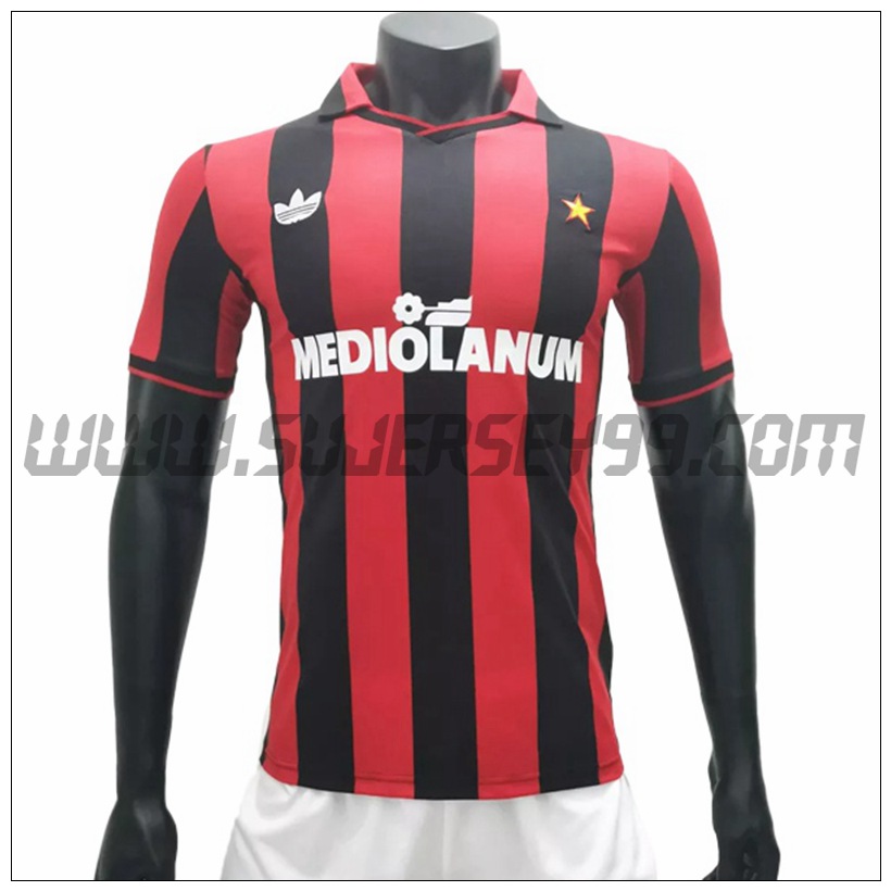 Camiseta Futbol AC Milan Retro Primera 1990/1991