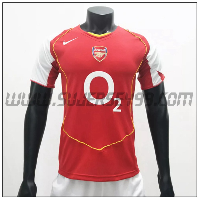 Camiseta Futbol Arsenal Retro Primera 2004/2005