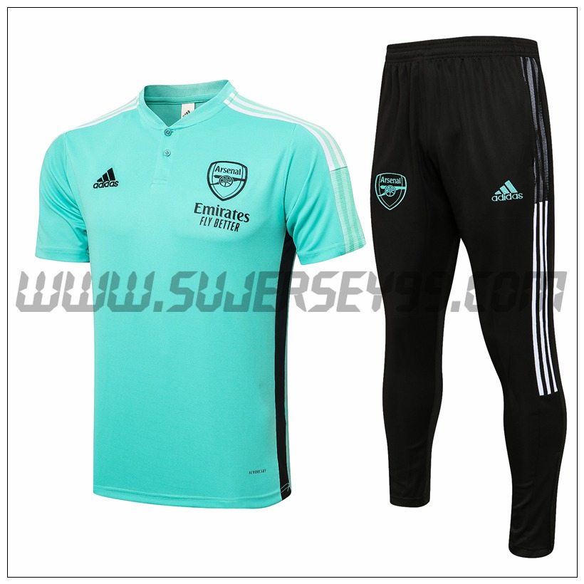 Polo Futbol FC Arsenal + Pantalones Verde 2021 2022