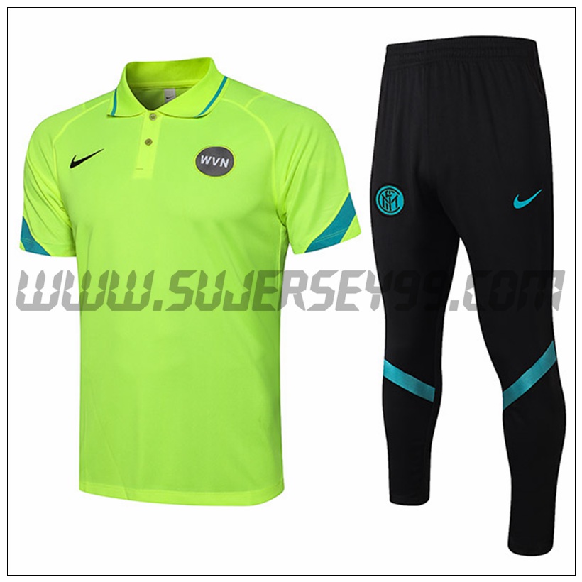 Polo Futbol Inter Milan + Pantalones Verde 2021/2023