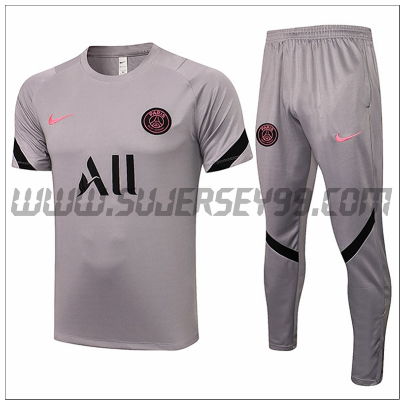 Polo Futbol Jordan PSG + Pantalones Gris 2021 2022