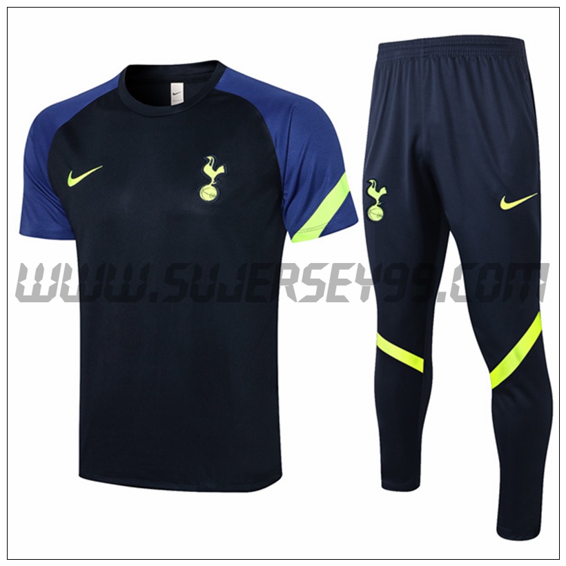 Polo Futbol Tottenham Hotspur + Pantalones Azul/Negro 2021 2022