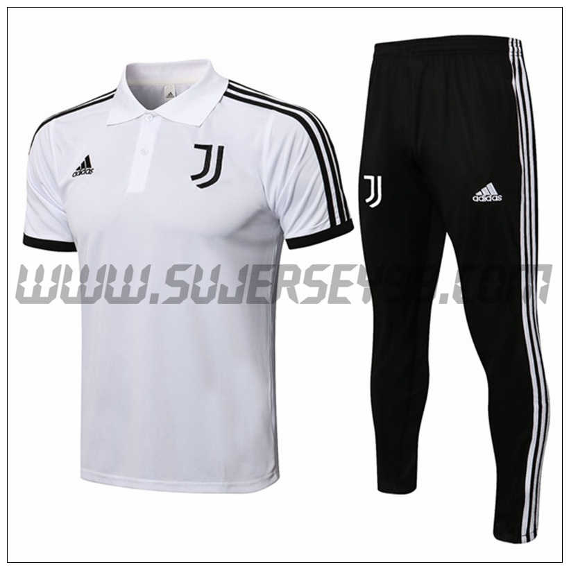 Polo Futbol Juventus + Pantalones Blanco 2021 2022