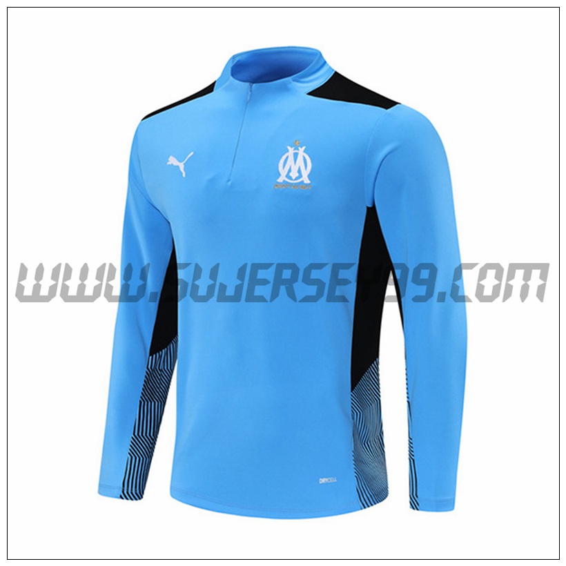 Sudadera Entrenamiento Marsella OM Azul 2021 2022