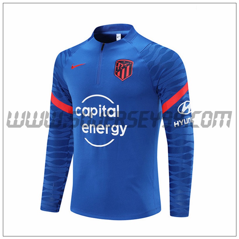 Sudadera Entrenamiento Atlético Madrid Azul 2021 2022