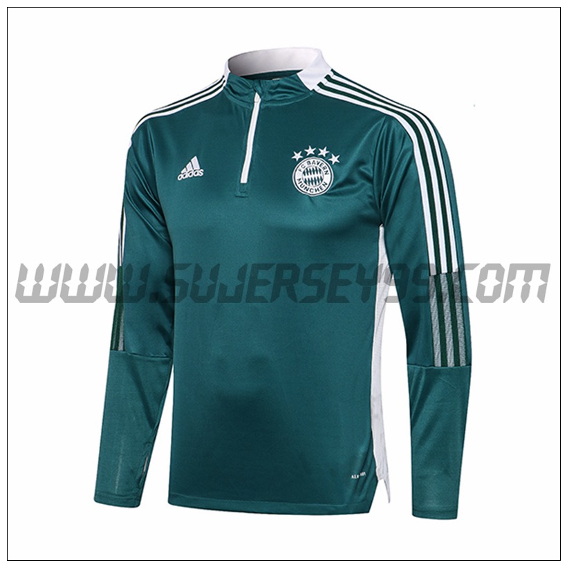 Sudadera Entrenamiento Bayern Munich Verde 2021 2022