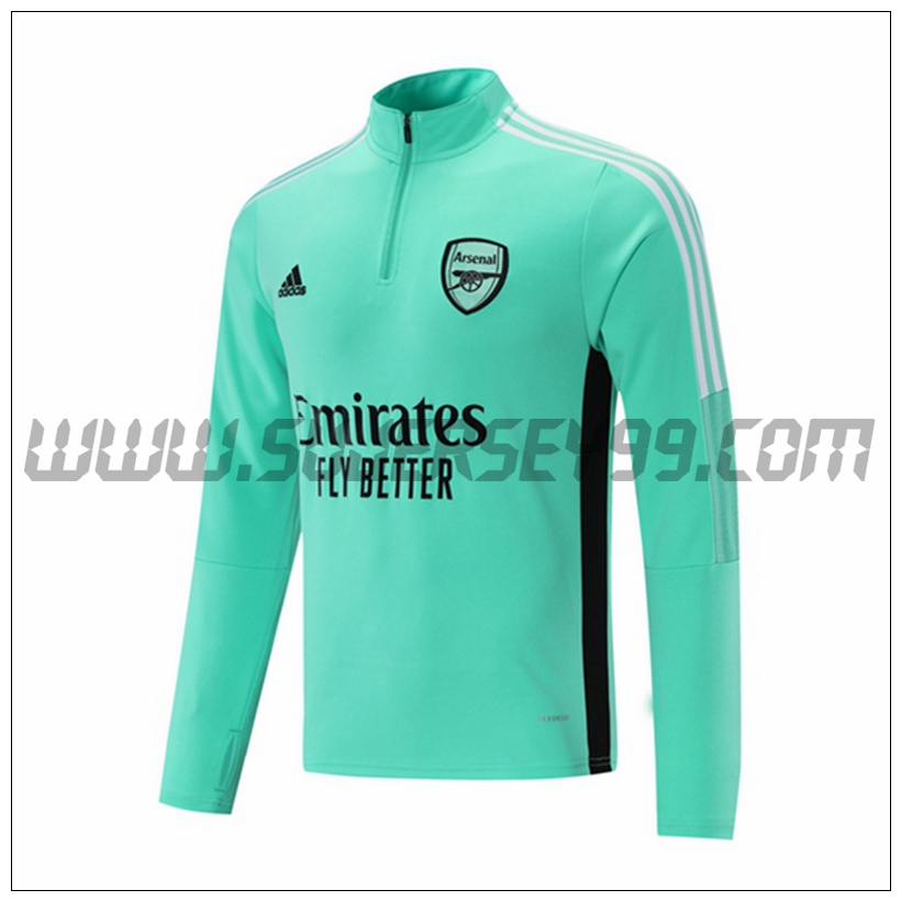 Sudadera Entrenamiento FC Arsenal Verde/Negro 2021 2022