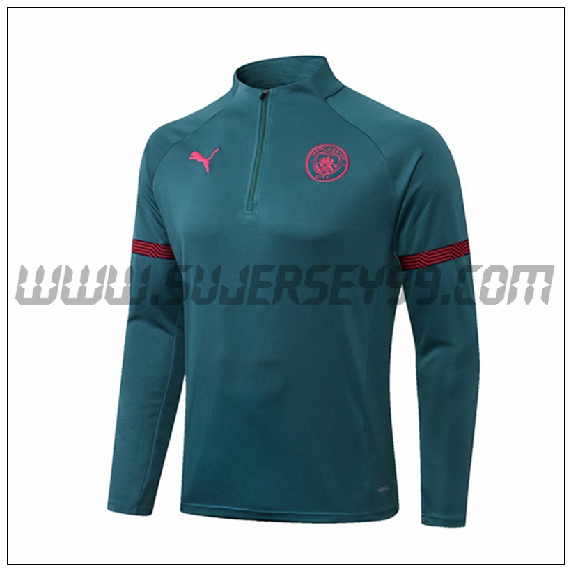 Sudadera Entrenamiento Manchester City Verde 2021 2022