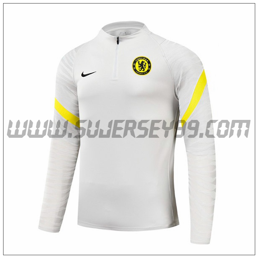 Sudadera Entrenamiento FC Chelsea Negro/Blanco 2021 2022