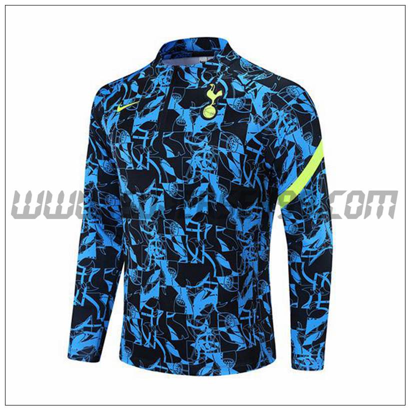 Sudadera Entrenamiento Tottenham Hotspur Negro/Blanco 2021 2022