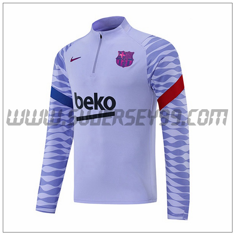 Sudadera Entrenamiento FC Barcelona Púrpura 2021 2022