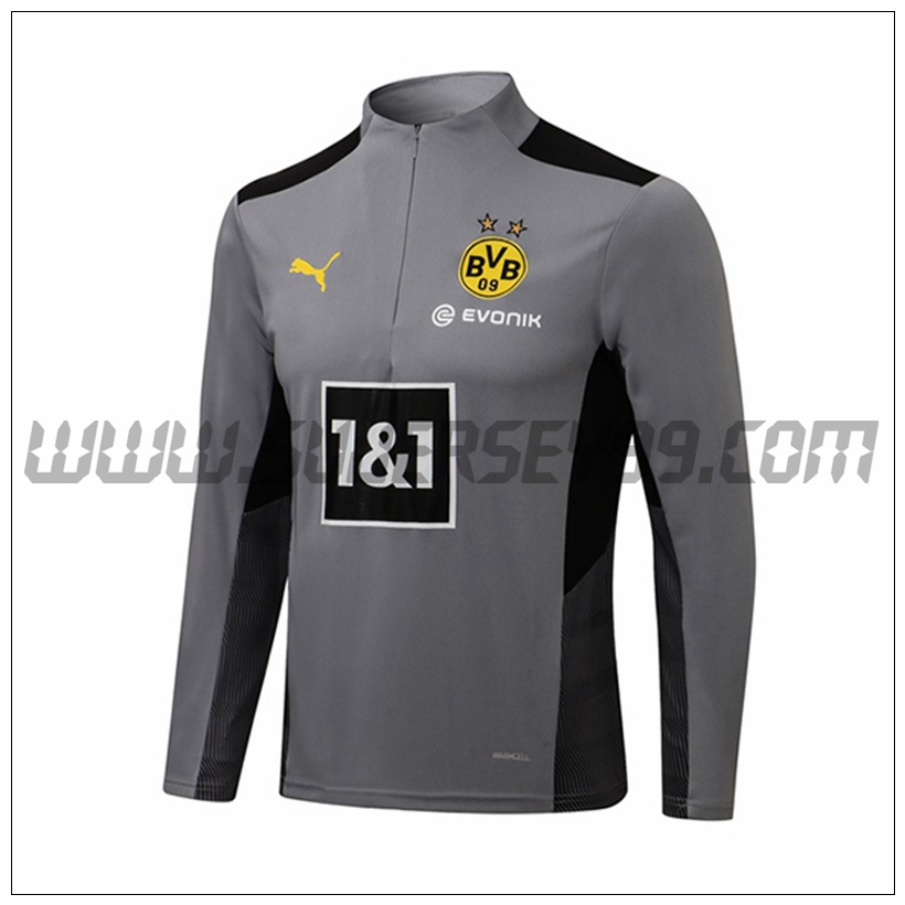 Sudadera Entrenamiento Dortmund BVB Gris 2021 2022