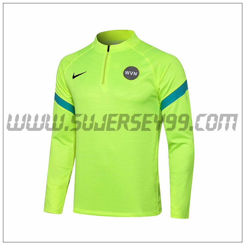 Sudadera Entrenamiento Inter Milan Verde 2021 2022