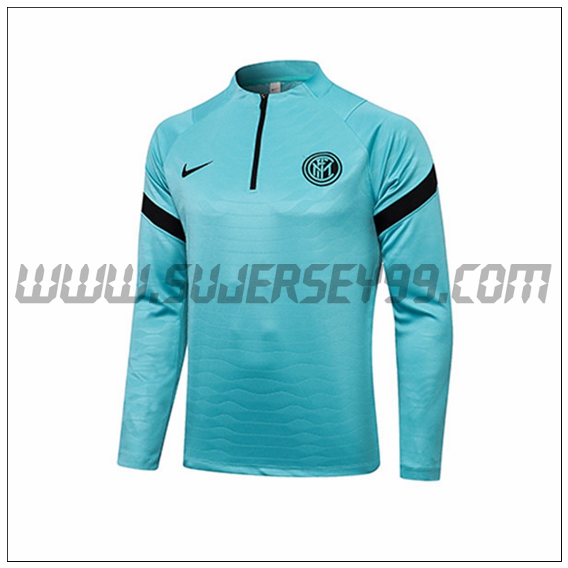 Sudadera Entrenamiento Inter Milan Azul 2021 2022