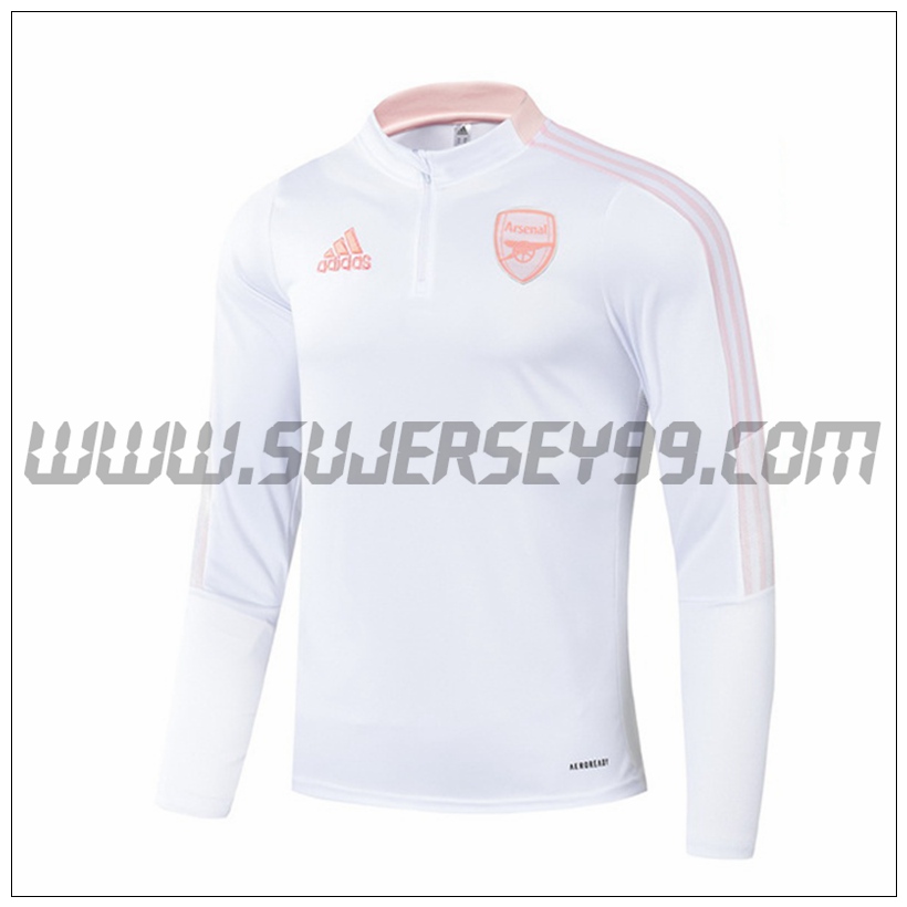 Sudadera Entrenamiento Arsenal Blanco 2021 2022