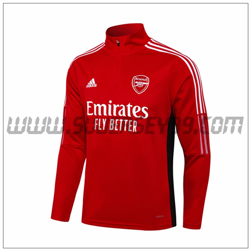 Sudadera Entrenamiento Arsenal Rojo 2021 2022