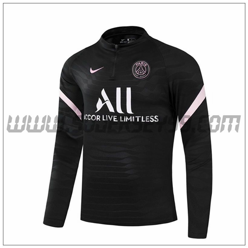 Sudadera Entrenamiento Jordan PSG Negro Versión del reproductor 2021 2022