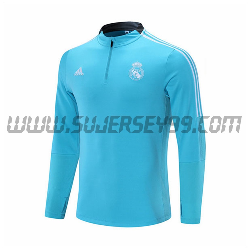 Sudadera Entrenamiento Real Madrid Azul claro 2021 2022