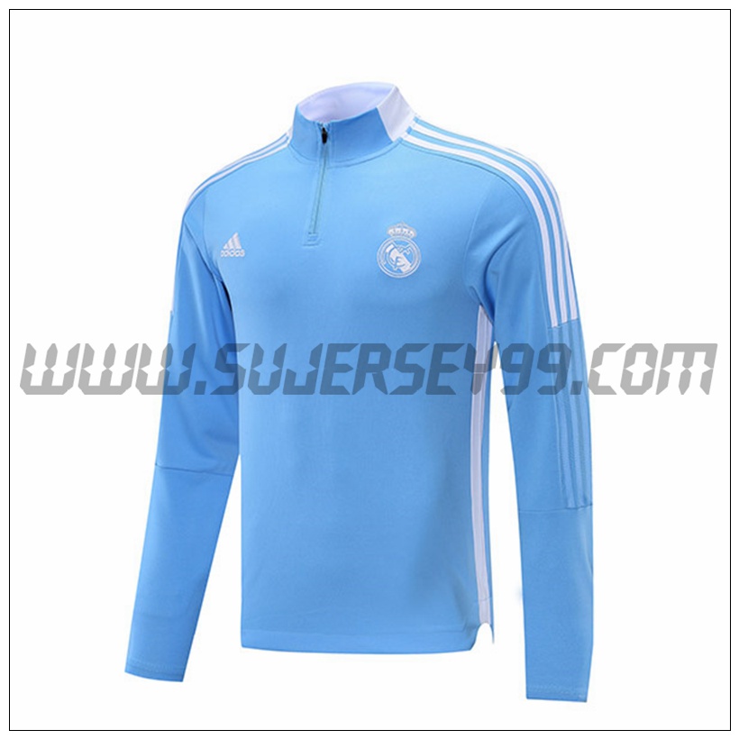 Sudadera Entrenamiento Real Madrid Azul 2021 2022 -1