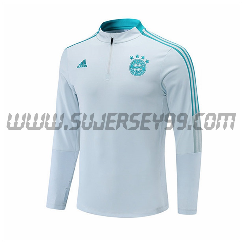 Sudadera Entrenamiento Bayern Munich Blanco 2021 2022