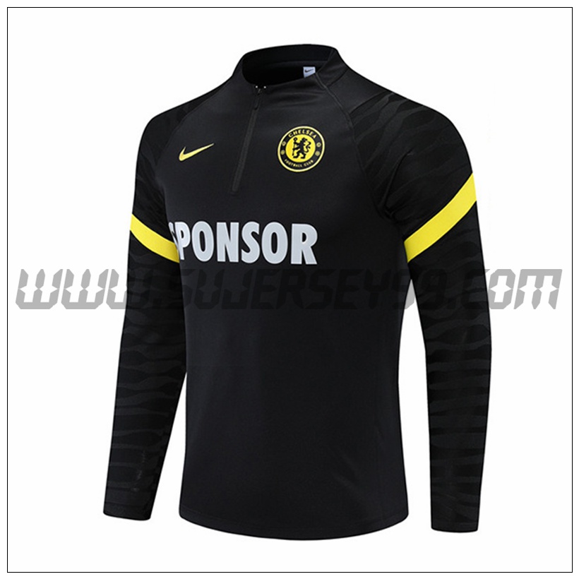 Sudadera Entrenamiento FC Chelsea Negro 2021 2022 -1