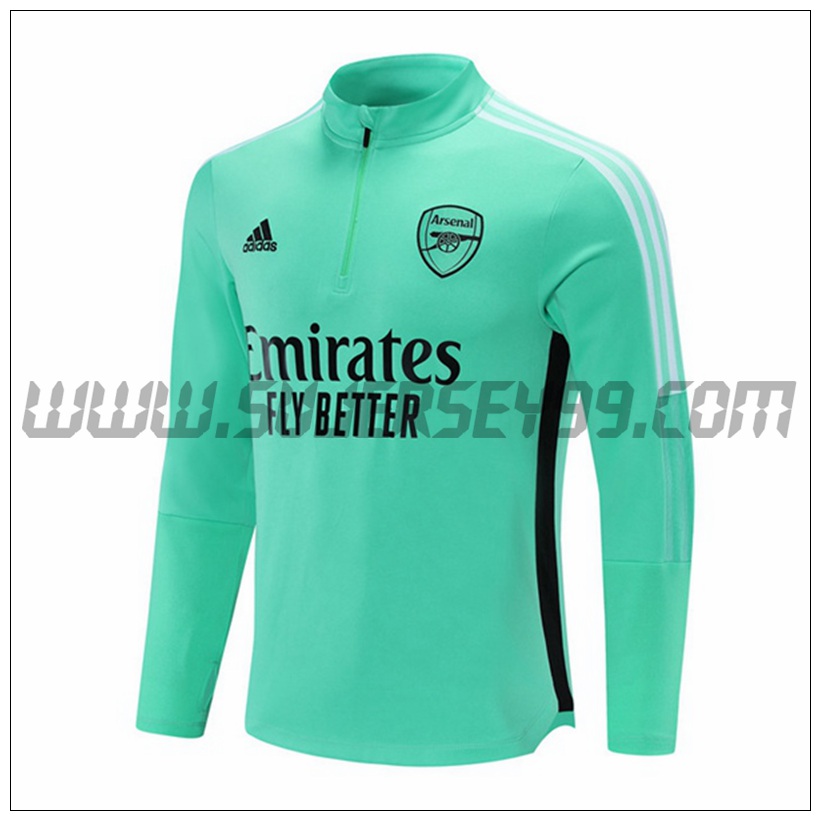 Sudadera Entrenamiento Arsenal Verde 2021 2022