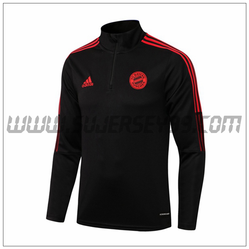 Sudadera Entrenamiento Bayern Munich Negro 2021 2022