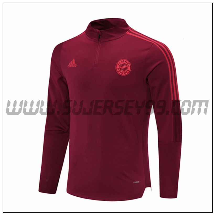 Sudadera Entrenamiento Bayern Munich Rojo 2021 2022 -1