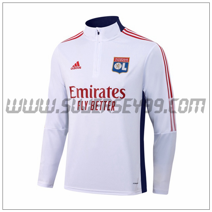 Sudadera Entrenamiento Loyn OL Blanco 2021 2022