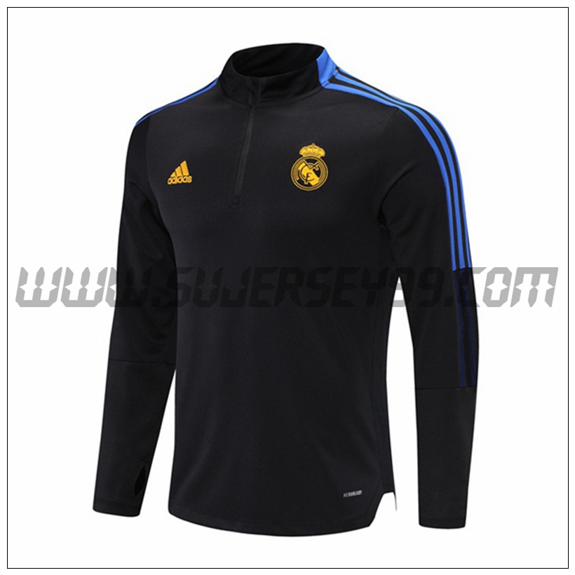 Sudadera Entrenamiento Real Madrid Negro 2021 2022