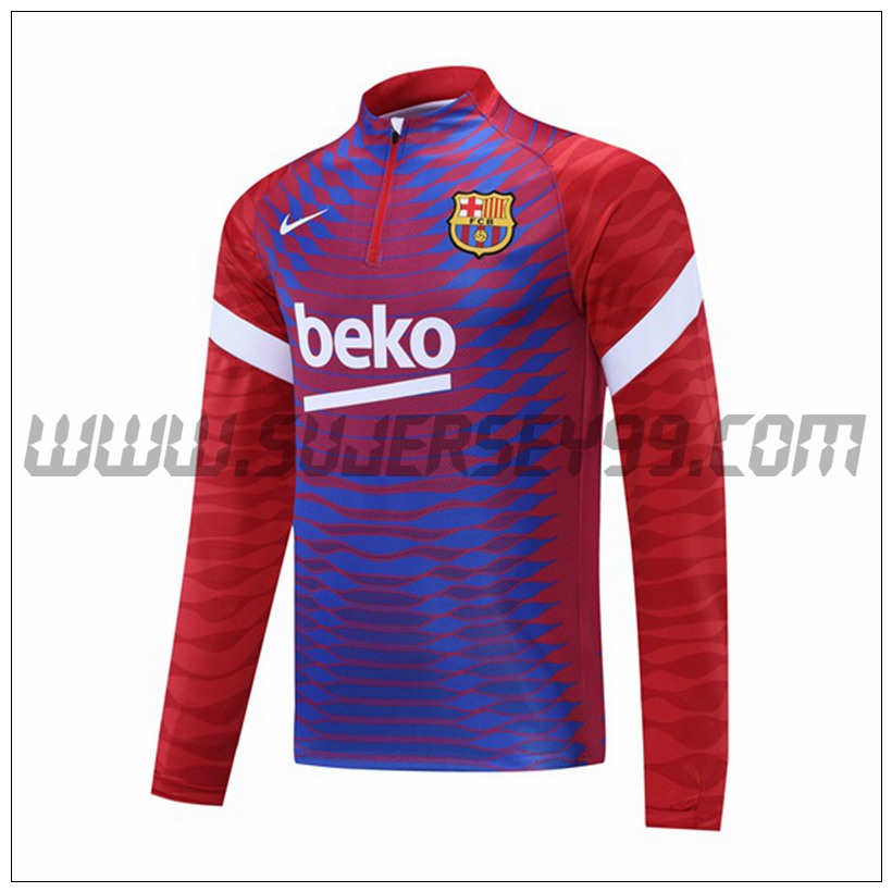 Sudadera Entrenamiento Bayern Munich Rojo/Negro 2021 2022 -1