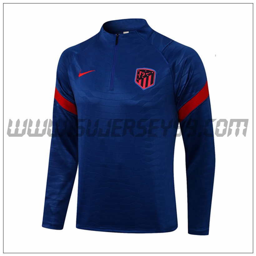 Sudadera Entrenamiento Atletico Madrid Azul 2021 2022