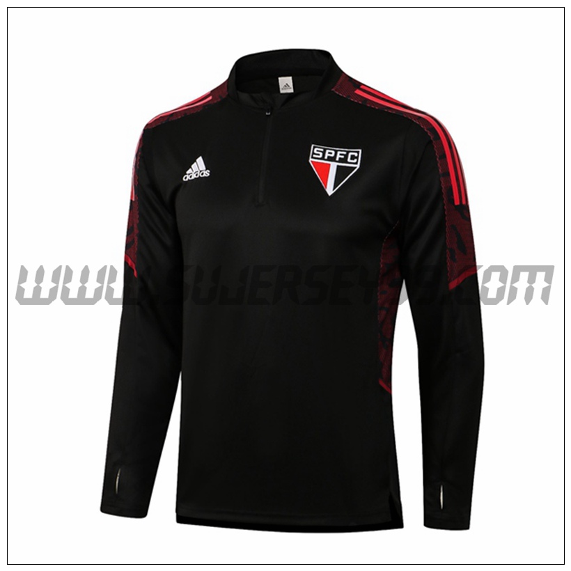 Sudadera Entrenamiento Sao Paulo FC Negro 2021 2022