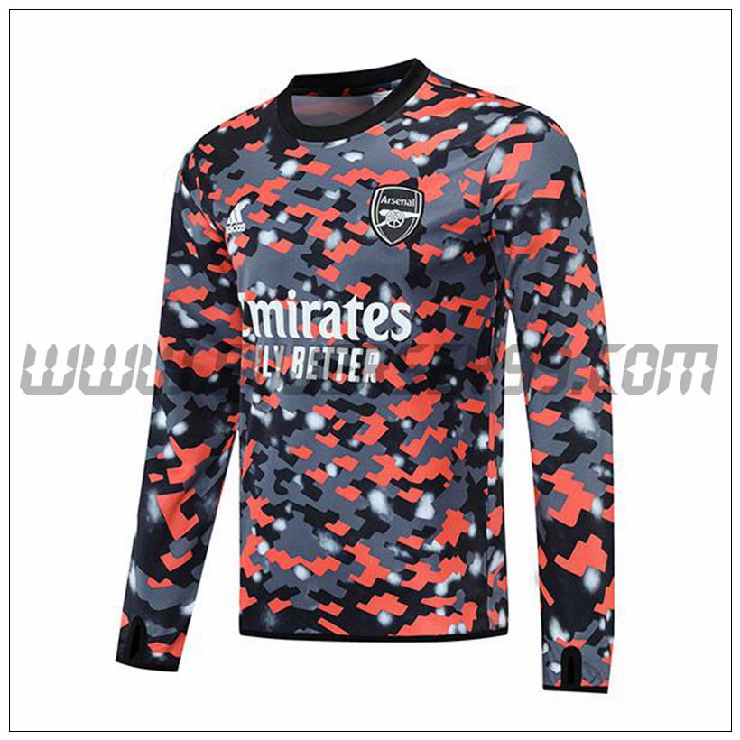 Sudadera Entrenamiento FC Arsenal Gris/Rojo 2021 2022