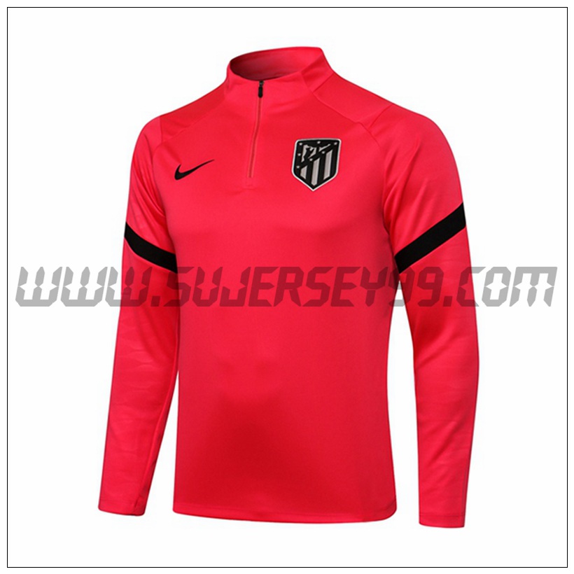 Sudadera Entrenamiento Atletico Madrid Rojo 2021 2022