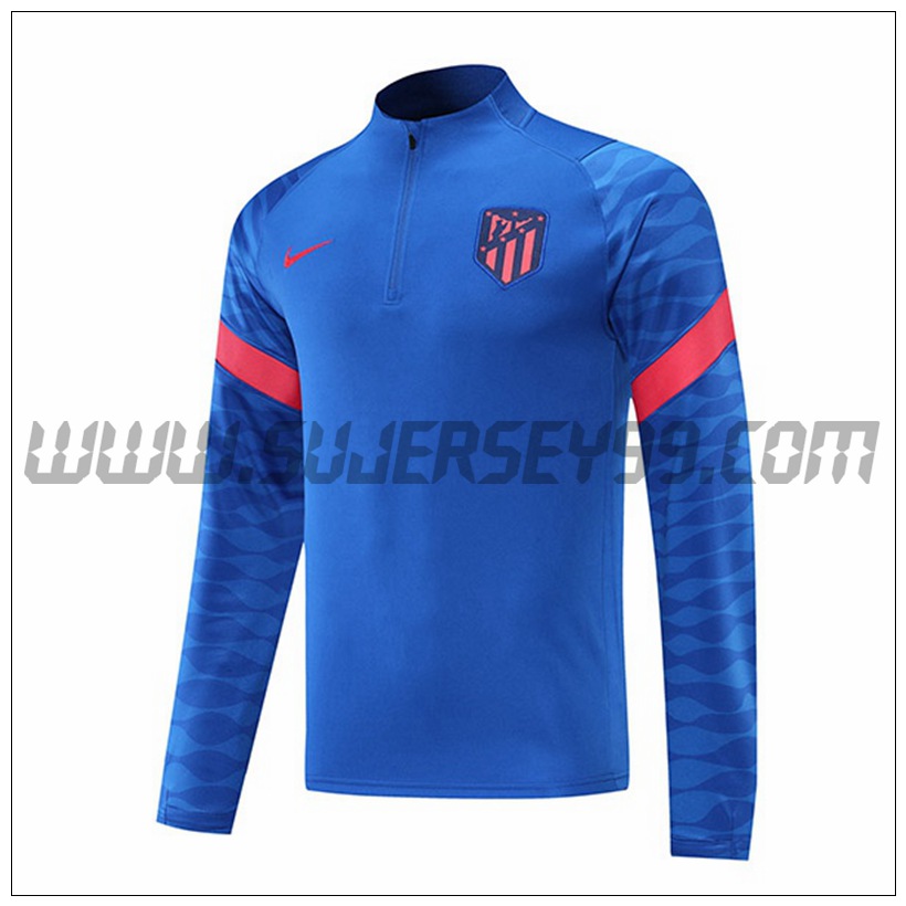 Sudadera Entrenamiento Atletico Madrid Azul 2021 2022 -1