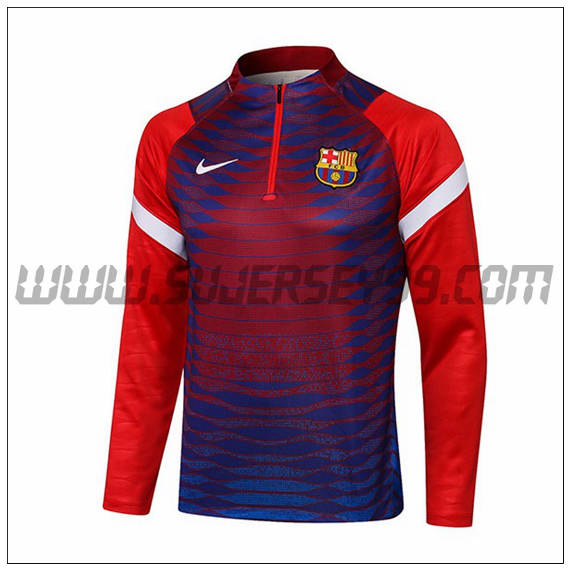 Sudadera Entrenamiento FC Barcelona Rojo 2021 2022 -1