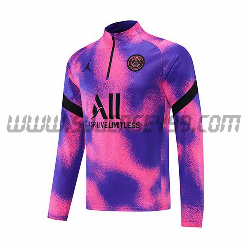 Sudadera Entrenamiento Jordan PSG Violet/Rosa 2021 2022