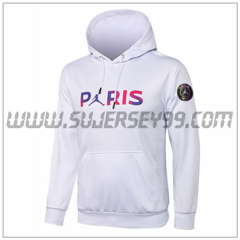 Sudadera con Capucha Jordan PSG Paris Blanco 2021 2022